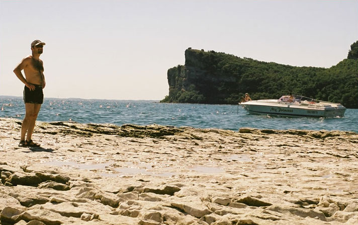 Beach on Lago di Garda, Italy