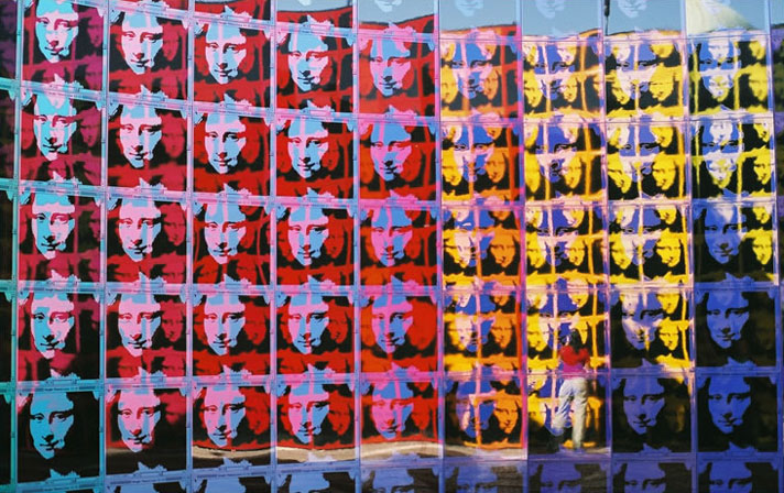George Pusenkoff's 'Mona Lisa Goes Space', an installation at the 2005 Venice Biennale